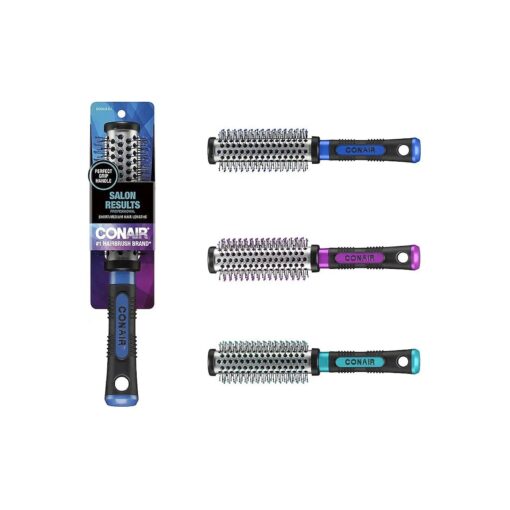 Conair Salon Results Hairbrush for Blow Out - Hair dryer round brush - Metal Bristles - Ideal for shorter hair lengths