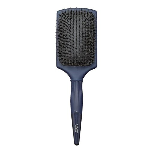 Fromm Professional Intuition Glosser Smooth & Glossy Boar Bristle Paddle Brush in Blue, Detangles, Smoothes, and Massages Scalp to Distribute Oils for Shiny Healthy Hair