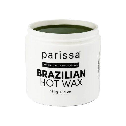 Parissa Brazilian Hot Wax Kit No-Strips needed and Microwavable for At-Home Hair Removal on Brazilian, Bikini or Underarm