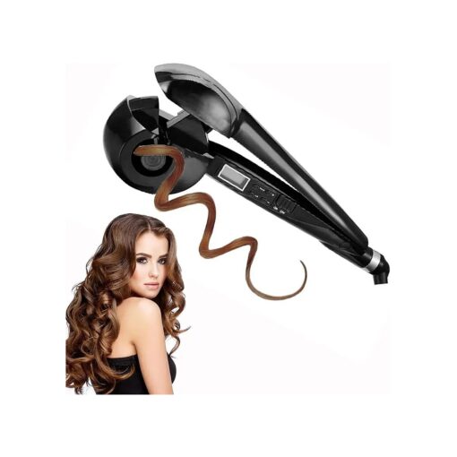 Hair Curler, LCD Pro Salon Automatic Hair Curling Curler Ceramic Roller Wave Machine Styler ( LCD Automatic Curler, Black )