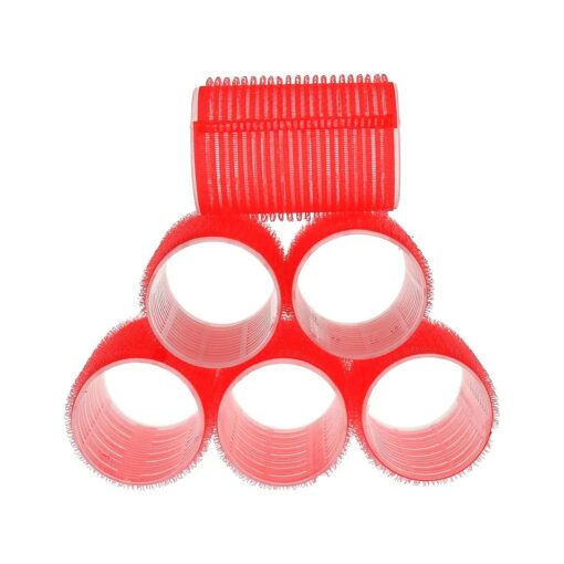 Professional Hair Roller, 1.5" Diameter, Self-Holding Hair Curlers ( Red )