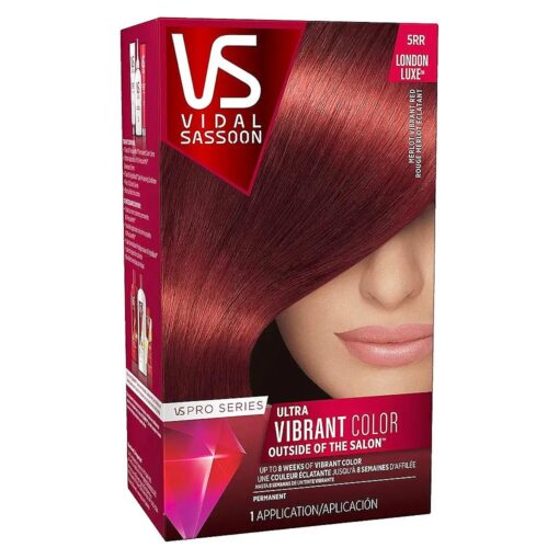 Pro Series Permanent Hair Dye, 5RR Medium Vibrant Red Hair Color, Pack of 1