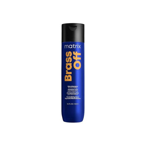 Matrix Brass Off Blue Shampoo | Refreshes & Neutralizes Brassy Tones | Color Depositing Shampoo | For Brassy Hair | For Color Treated Hair | Salon Shampoo | Packaging May Vary