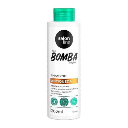 Salon Line - Linha SOS Bomba ( Antiqueda ) - Shampoo 300 ML - ( SOS Bomb ( Anti-fall ) Collection - Shampoo 10.14 Fl Oz )