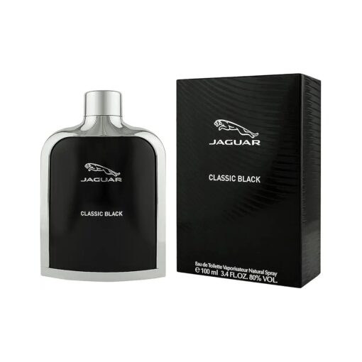 Jaguar Eau de Toilette Spray for Men, Black, 3.4 Ounce