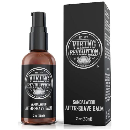 Viking Luxury After-Shave Balm - Soothes Face, Moisturizes After Shaving, Eliminates Razor Burn - Sandalwood Scent