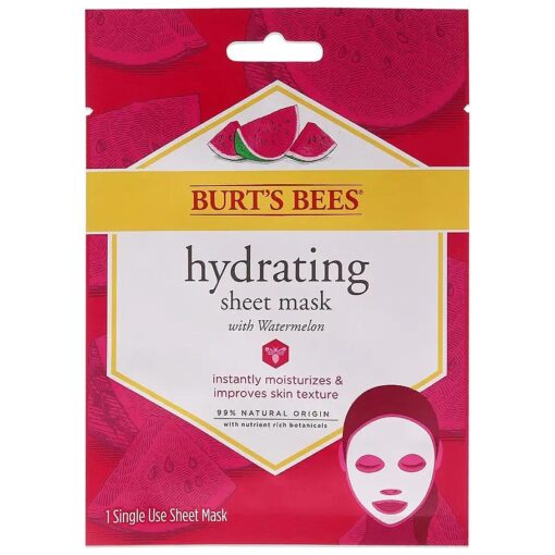 Burt 's Bees Hydrating Sheet Mask With Watermelon 1 Pc