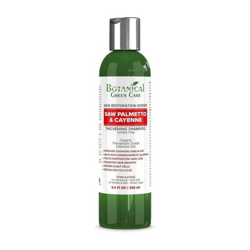 Saw Palmetto & Cayenne shampoo, thickening shampoo for thinning hair, hair loss shampoo, sulfate free ,