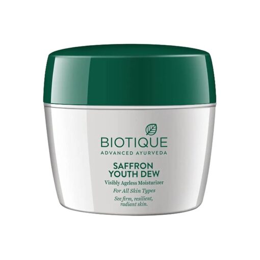 Biotique Bio Saffron Youth Dew Visibly Ageless Moisturizer, 170 gm/ 5.91 Oz .