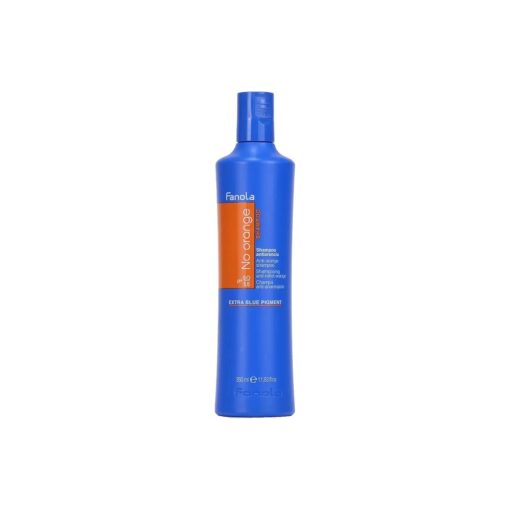 Fanola No Orange Shampoo With Blue Pigments To Eliminate Unwanted Orange Brassy Tones In Lightened Brunettes and Brown Hair 11.83oz