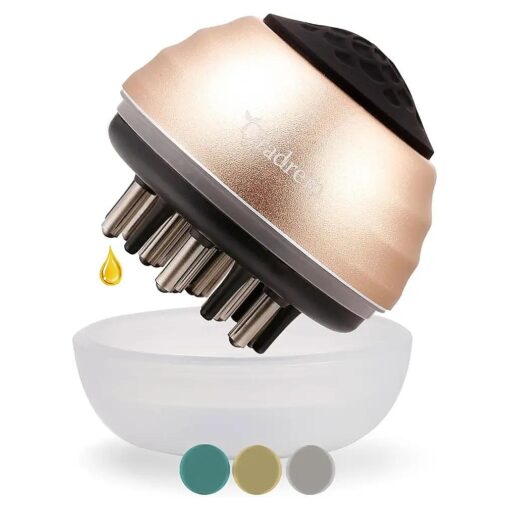 Scalp Applicator Comb for Hair Scalp Treatment, Scalp Treatment Applicator Brush Thinning Hair and Hair loss Apply to Various Brands Hair Groth Serum Oil ( Gold )