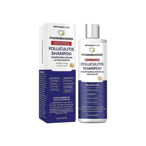 Folliculitis, Seborrheic Dermatitis Shampoo, Anti Dandruff/Antifungal Shampoo, Folliculitis/Dandruff Treatment, Scalp Psoriasis Treatment, Relieve from Itchy & Dry Scalp