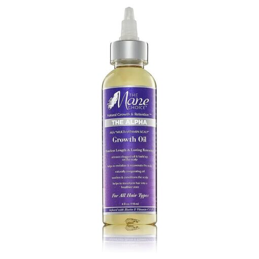 The Mane Choice Alpha Multi-Vitamin Scalp Nourishing Hair Growth Oil, Helps Stimulate, Revitalize & Soothe, Scalp Oil with Biotin, & Vitamin C, 4 Fl, Oz, Single Pack