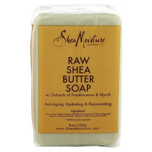 Shea Moisture Raw Butter Bar Soap, 8 Ounce, Pack of 2