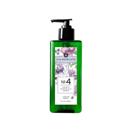 Liquid Soap, Shea Butter Enriched ( 12 oz ), No, 4 - Violets, Magnolia & Amber