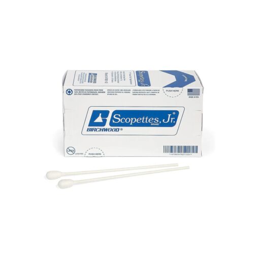 Scopettes Jr. 8" Large Tip Applicator Swabs 100/bx