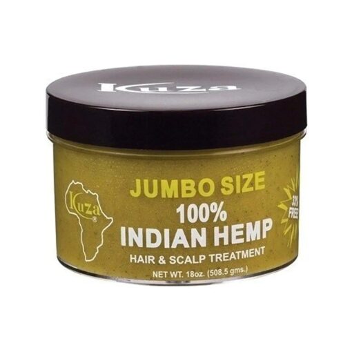 Kuza Indian Hemp Jumbo Hair & Scalp Treatment 18 oz, - Smooth, Soften & Moisturize