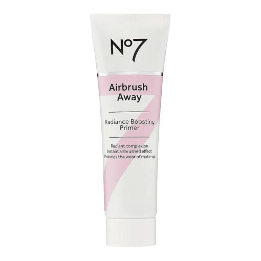 No7 Airbrush Away Radiance Boosting Foundation Primer - Illuminating Glow Primer for Seamless Makeup Application - Leaves Skin Dewy, Smooth & Radiant - Extends Makeup Wear ( 30ml )