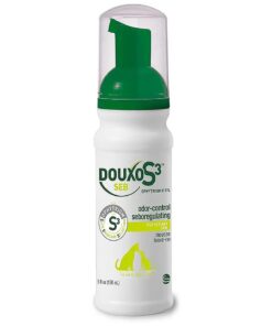 Douxo S3 SEB Mousse 5.1 oz ( 150 mL ) - Relief for Seborrhea in Dogs and Cats ( Helps with Oily to Flaky Skin )