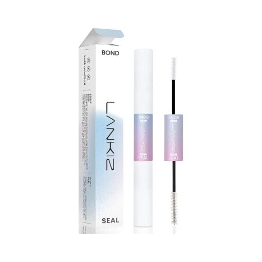 LANKIZ Lash Bond and Seal, Eye Lash Glue, Cluster Lash Glue, Individual Lash Glue for DIY Lash Extension, Individual Lash Clusters, False Strip Lashes, Super Hold 48 Hours Overnight Adhesive