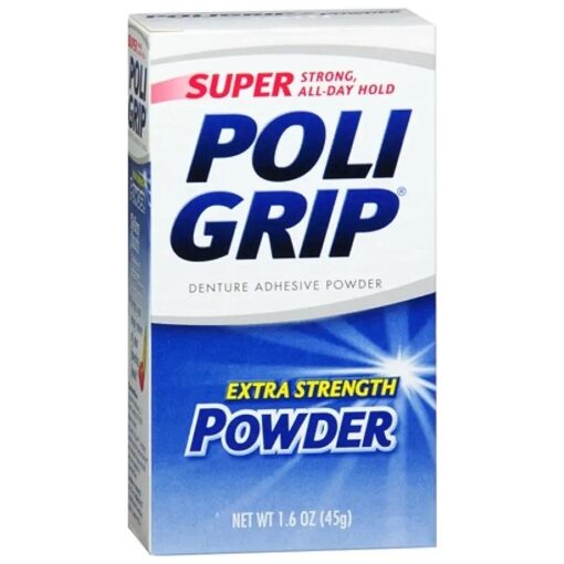 Super POLI-GRIP Powder 12hr Hold 1.6oz 3pk