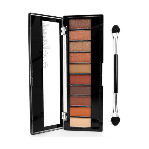 Palladio Eyeland Vibes, Escape to the Tropics, 10 Count Eyeshadow Palette, Seductive Nudes to Vibrant Hues, Complimentary Shades, Day and Night Looks, Rich Pigment, California Sunset