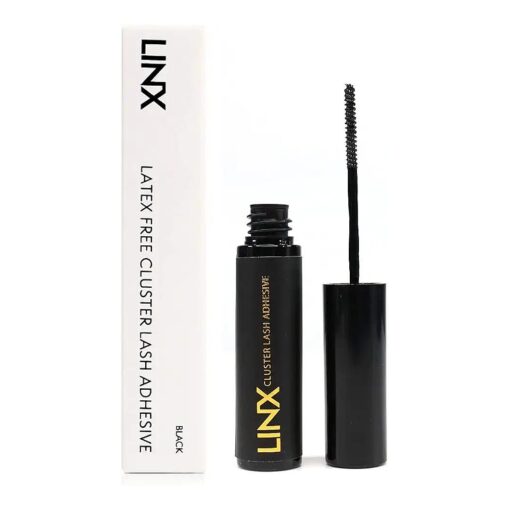 LINX Lash Glue Segmented DIY False Eyelash Cluster Adhesive Latex-Free Mirco Mascara Wand ( Black )