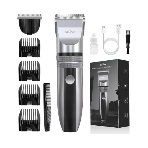 Sejoy Hair Clippers, Hair Trimmer for Men Haircut Mens Cordless Hair Clippers for Barbers Electric Hair Trimmer Rechargeable, with a Replacement Blade