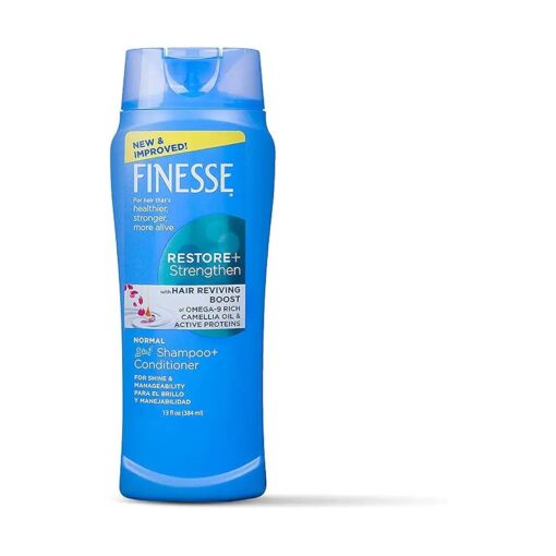 FINESSE Self Adjusting 2 in 1 Texture Enhancing Shampoo and Unisex Conditioner, 13 Ounce ( I0025928 )