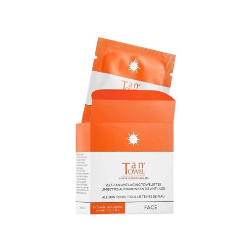 TanTowel Face Tan Towelettes - 15 Pack, All, 15 Count ( Pack of 1 )