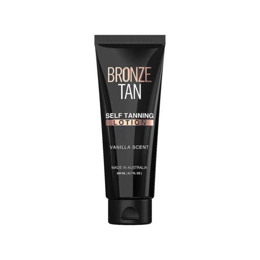 Bronze Tan Self Tanning Lotion - Luxurious Vanilla Self Tanner for Face & Body - No Color Guide Sunless Tanner for a Natural Glow - Hydrating Formula, Streak-Free Sunless Tan ( 200ml/6.76 fl oz )