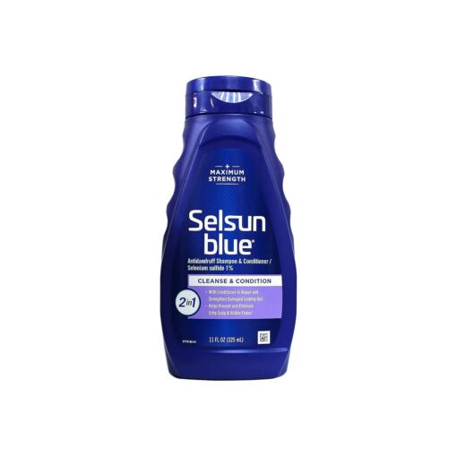 Selsun Blue Max Strength, 2-in-1 Shampoo, 11 Ounces