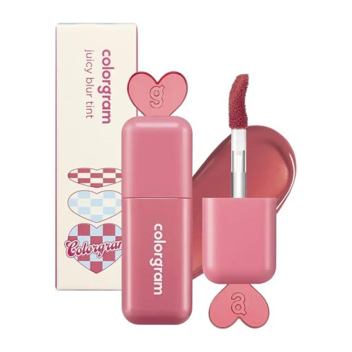 COLORGRAM Juicy Blur Tint 07 Cheery Up Lychee | Daily Semi-Matte, Semi-Glossy, Long-Lasting Lip Stain, Moisturizing, Buildable & Blendable, highly Pigmented ( 0.12 Fl, Oz, )