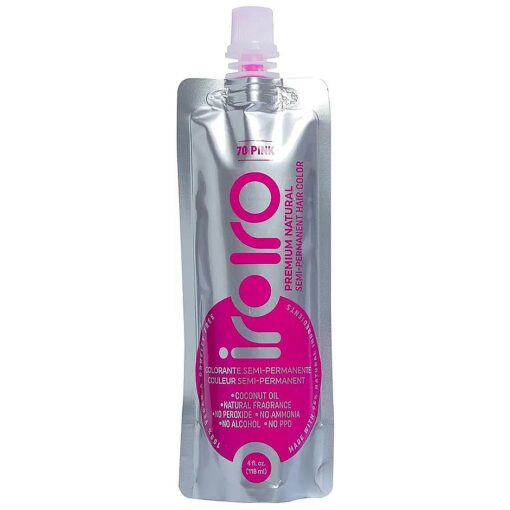 IROIRO Premium Natural Semi-Permanent Hair Color 70 Pink ( 4oz )