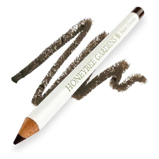 Honeybee Gardens Effortless Eyeliner Pencil in Belgian Chocolate, Rich Pigmentation, Smooth, Long-Wearing, Vegan, Gluten-Free