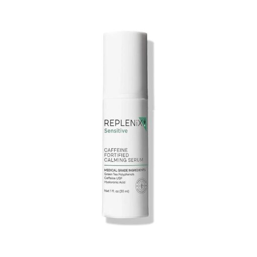 Replenix Medical-Grade Caffeine Fortified Calming Face Serum with Hyaluronic Acid for Sensitive Skin ( 1 Fl, Oz )