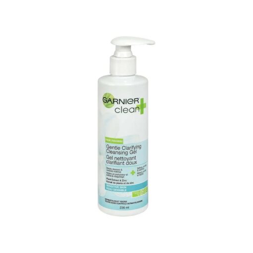 Garnier Clean+ Clarifying Cleansing Gel Sensitive Skin, 8 Fluid Ounces