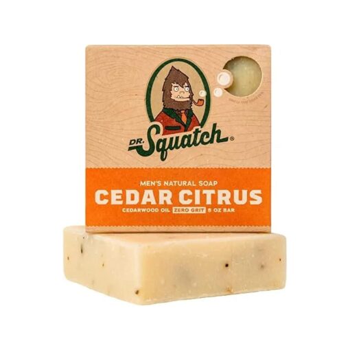 Dr. Squatch DISCONTINUED All Natural Bar Soap for Men with Zero Grit, Cedar Citrus