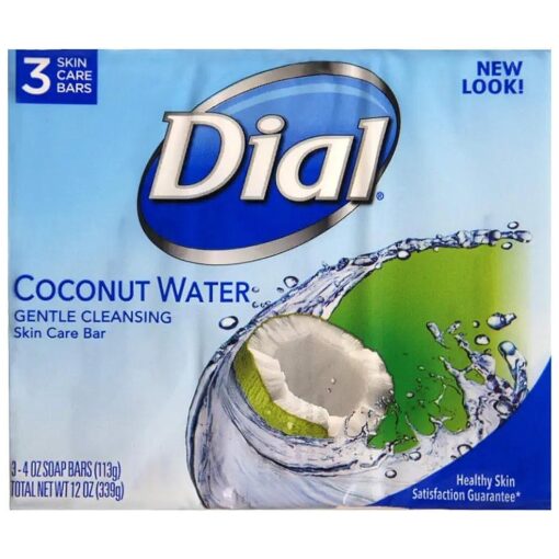 Dial Glycerin Soap Bars Coconut Water & Bamboo Leaf Extract, 4 oz bars, 3 ea ( Pack of 4 )