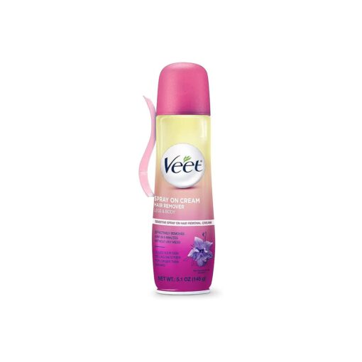 Veet Spray On Hair Remover Cream, Sensitive Formula, 5.1 Ounce