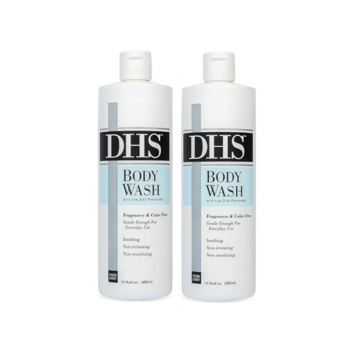 Inc. DHS Moisturizing Body Wash - Gentle & Effective Body Wash Sensitive Skin, for Everyday Use - Unscented Body Wash Moisturizing for Men & Women, Eczema Body Wash - 2 Pack, 16 Oz .