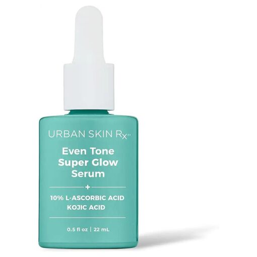 Even Tone Super Glow Serum, USRx ( r ), Anti-Aging Serum Brightens, Firms, and Smoothes to Improve the Appearance of Wrinkles, Sun Damage, and Dark Spots, with 10 % Vitamin C and Key Ingredients, 0.5 Fl Oz