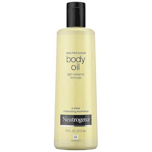 Body Oil Light Sesame Formula, Dry Skin Moisturizer & Hydrating Body Massage Oil, for Radiant & Healthy Looking Glow, Nourishing Bath Oil for Sheer Moisture, 16 fl, oz