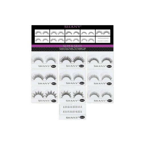 SHANY Eyelash extend - set of 10 assorted reusable eyelashes - Thin Collection