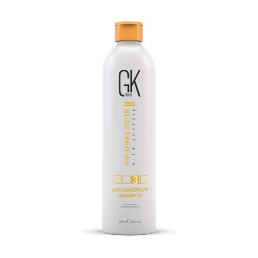 GK HAIR Global Keratin Anti Dandruff Shampoo ( 8.5 Fl Oz/250ml ) - Hair Deep Cleansing and Impurities Remover Anti Residue Sulfate Free Shampoo for Dry Damaged Hair for Men and Women