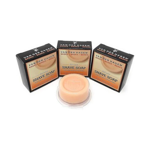 Van der Hagen Deluxe Shave Soap - 2.5 oz - 3 pk