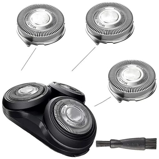 SH50/52 Replacement Heads Compatible with Philips Series 5000 Shavers, SH50 Shaving Head Part S5000 Electric Razor Head Replacement for Series 5000, ATXX ( S5xxx ), PTXX ( PT8xx, PT7xx ), 3 Count