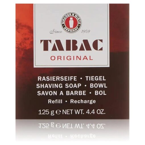 Tabac Original By Maurer & Wirtz For Men Shaving Soap Bowl Refill, 4.4-Ounces