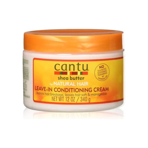 Cantu Shea Butter for Natural Hair Leave in Conditioner Repair Cream 12 Oz ( Pack of 2 )