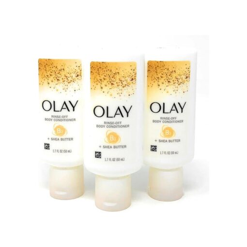 Olay Rinse-Off Body Conditioner with Shea Butter 1.7 oz, Travel Size ( Pack of 3 )